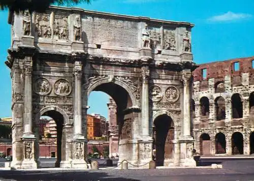Postcard Italy Rome Constantine arc
