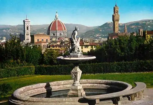 Postcard Italy Florence Giardini di Boboli