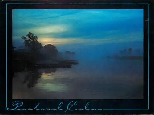 Postcard United Kingdom England pastoral calm lake view