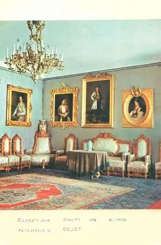 Postcard Russia King Nicholas court reception room