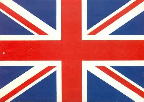 Postcard United Kingdom Union Jack flag of Great Britain