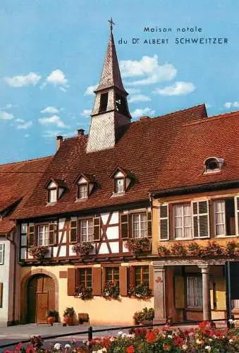 Postcard France Haut Rhin Kaysersberg Albert Schweitzer maison natale