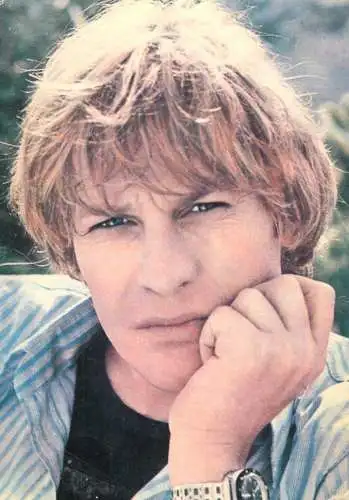 Postcard Romania actor Helmut Berger