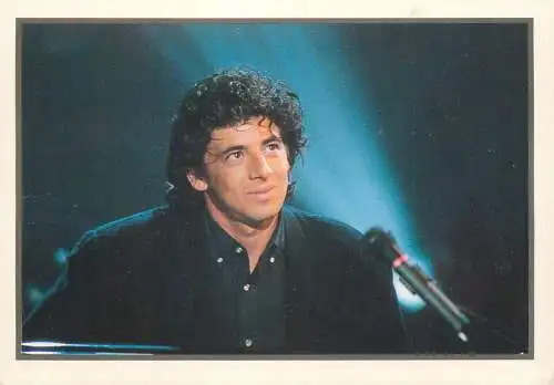 Postcard Patrick Bruel piano