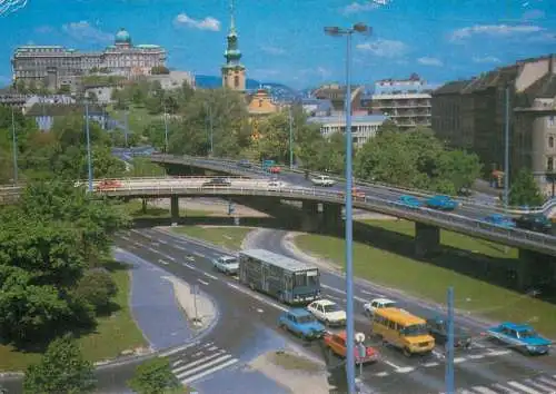 Postcard Hungary Budapest Buda castle