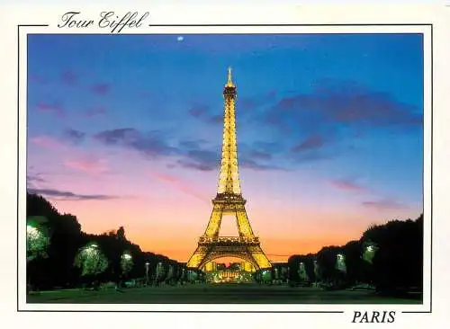Postcard France Paris Tour Eiffel