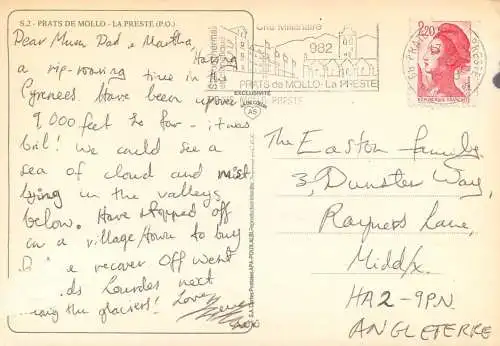 Postcard France Prats de Mollo la preste P.O.