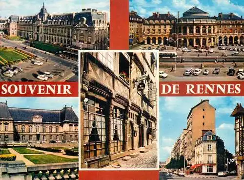 Postcard France Ille et Vilaine > Rennes palace theatre Ti Koz