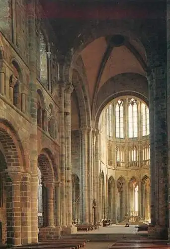 Postcard France Manche > Le Mont Saint Michel cathedral le choeur de Lumiere