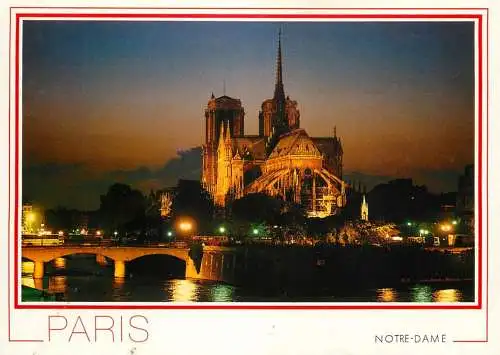 Postcard France Notre Dame de Paris cathedrale