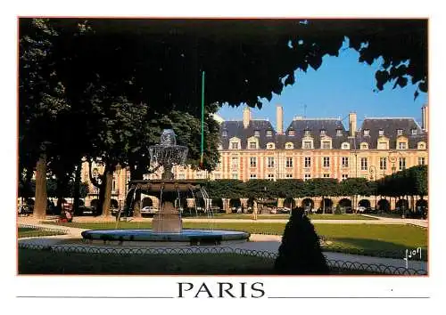 Postcard France Paris place des Vosges