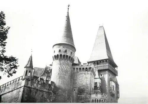 Photo Romania 9 x 12 cm Hunedoara castle towers1965