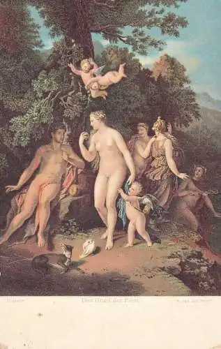 The Judgment of Paris by A. van der Werff Stengel fine art postcard