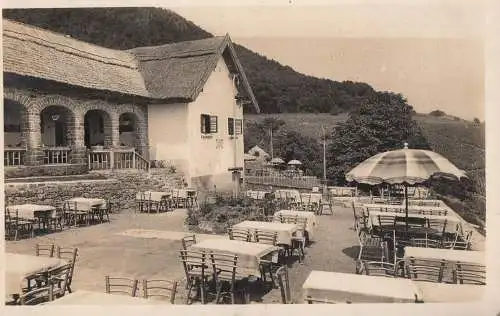 Hungary Badacsony hotel restaurant real photo postcard 1943
