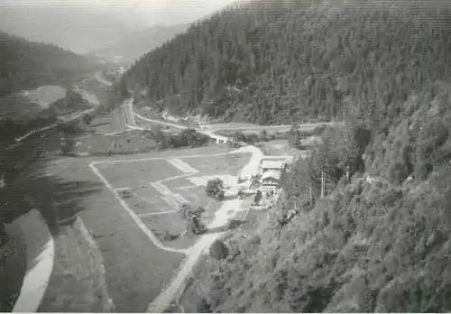 Photo Romania 9 x 12 cm village and aerial landscape 1965