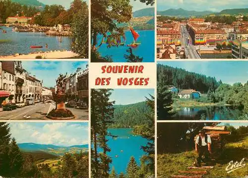 Postcard France Vosges Gerardmer and lake Saint Die Remiremont Martinpre la vallee d'Orbey