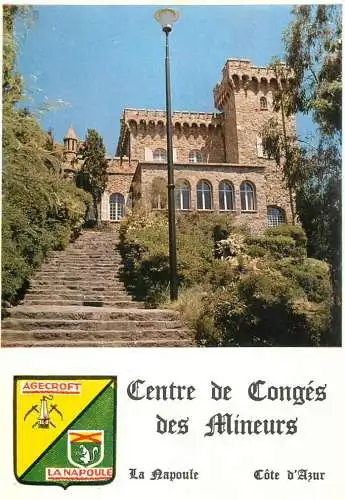 Postcard France Alpes Maritimes centre de Conges des Mineurs La Napoule 1970
