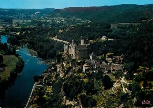 Postcard France Dordogne Beynac medieval fortress