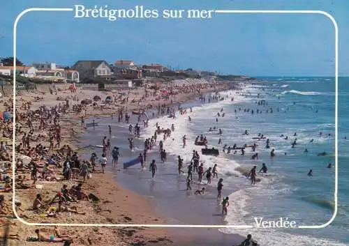 Postcard France Vendée Bretignolles sur Mer la plage de la Paree