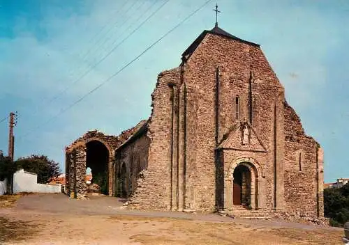 Postcard France Vendée Saint Nicolas de Brem eglise Saint Nicolas 1971