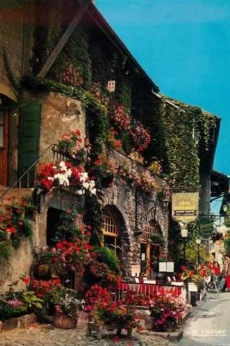 Postcard France Haute Savoie > Yvoire balcons fleuris