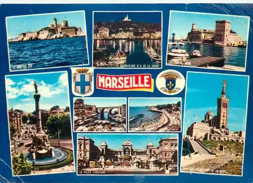 Postcard France Bouches-du-Rhône Marseilles port