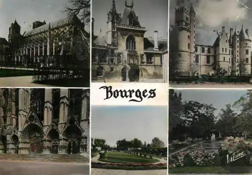Postcard France Cher > Bourges cathedrale palais facade fortifiee