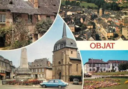 Postcard France Correze Objat le centre