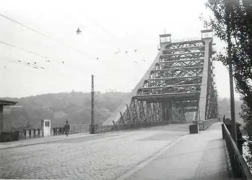 Germany scenic photo 9 x 12 cm 1965 Dresden Elba bridge