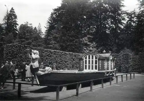 Germany scenic photo 9 x 12 cm 1965 Premnitz boat