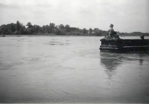 Germany scenic photo 9 x 12 cm 1965 Premnitz river pier