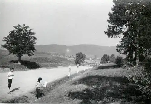 Romania scenic photo 9 x 12 cm 1965 Betlen rural landscape