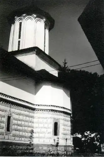 Romania scenic photo 9 x 12 cm 1965 Polovragi monastery