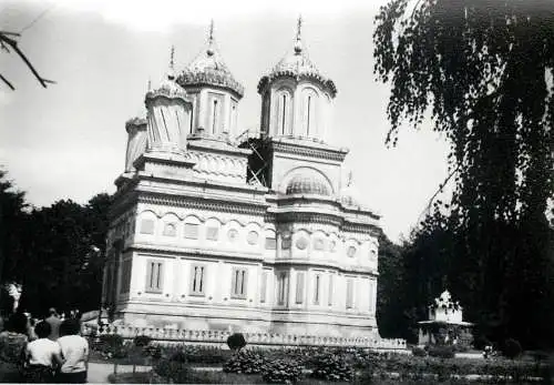 Romania scenic photo 9 x 12 cm 1965 Curtea de Arges catedrala mester Manole
