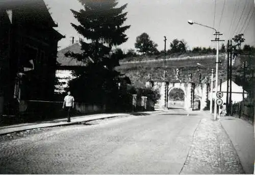 Romania scenic photo 9 x 12 cm 1965 Alba Iulia citadel gates