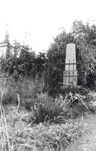 Romania scenic photo 9 x 12 cm 1965 funeral stone cap