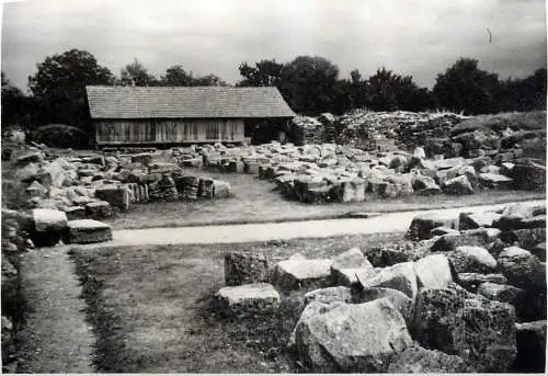 Romania scenic photo 9 x 12 cm social history 1965 Sarmizegetuza Ulpia Traianadacian citadel ruins