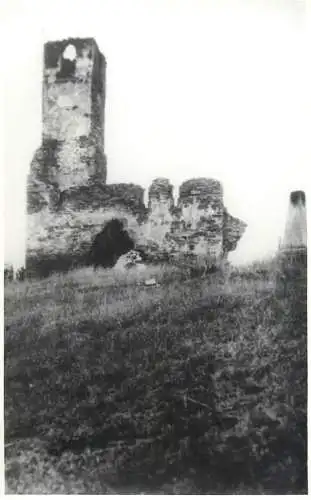 Photo 9 x 13 cm social history church castle ruins