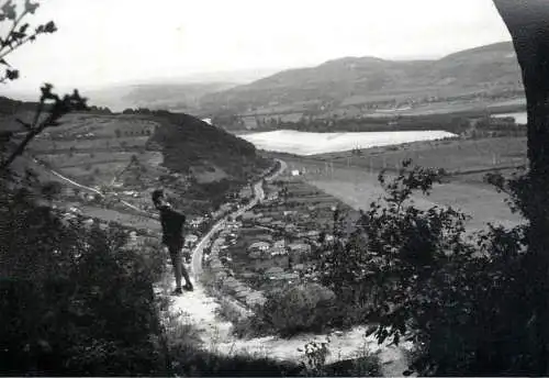Photo 9 x 13 cm social history 1965 village panorama