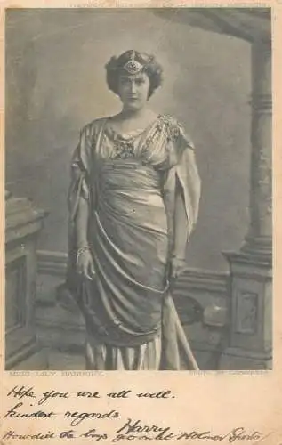 Fine arts postcard painting Miss Lily Hanbury 1908