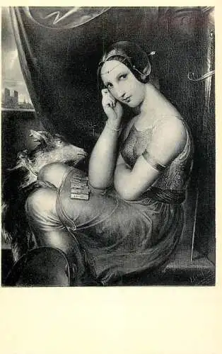 Fine arts postcard painting Esmeralda Musee Antoine Wiertz Bruxelles
