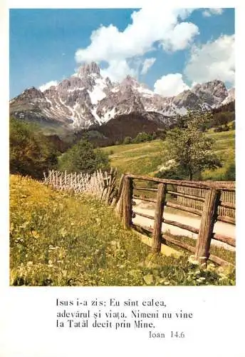 Romania religious psalm mountain scene
