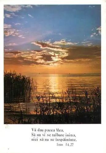 Romania religious psalm Danube Delta scene