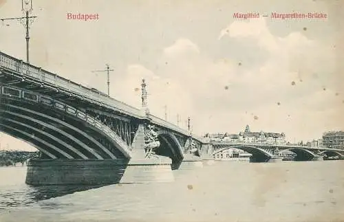 Postcard Hungary Budapest Margithid