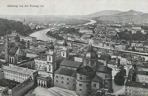 Postcard Austria Salzburg von der Festung aus