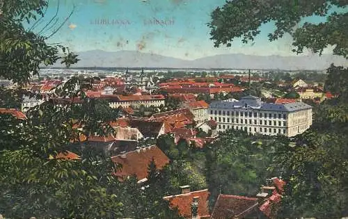 Postcard Slovenia Ljubljana laibach