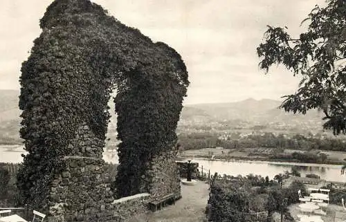 Postcard Germany der Rolandsbogen mit blick ins Rheintal