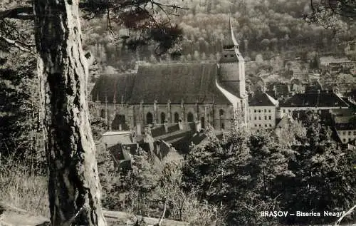 Postcard Romania Brasov Biserica Neagra