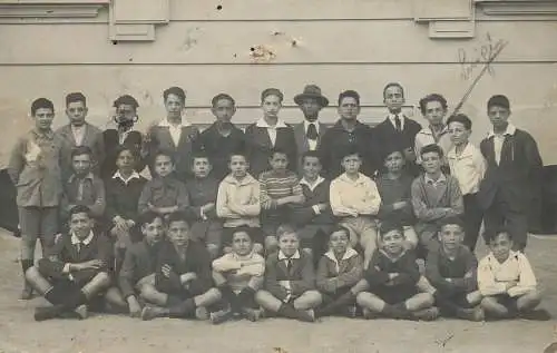 Social history photo 1924 school class group photo