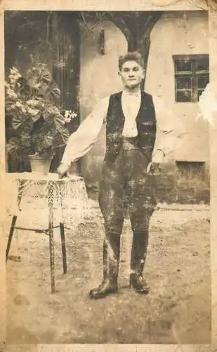 Social history photo 1938 man in traditional costume